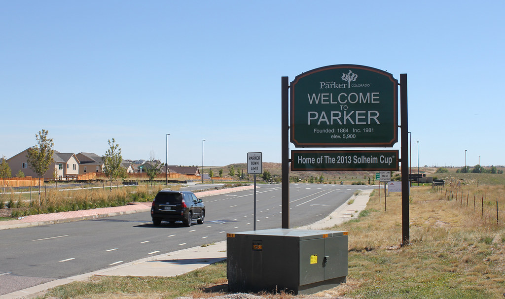 Sign of Parker Colorado